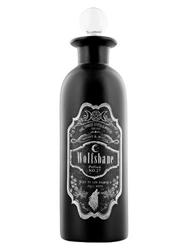 Nemesis Now B2148F6 Wolfsbane - Botella de poción (21 cm), color negro