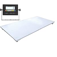 Vista 15 de SellEton SL-700-2x2 - Básculas de suelo con indicador digital para envío de almacén y pesaje industrial resistente