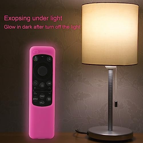 LEFXMOPHY Solar Remote Cover for Samsung Remote Cover TM2360 Glowing Pink by LEFXMOPHY - Used condition - Image 5