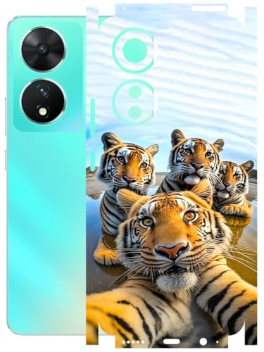 Image of AtOdds - Full Body Back Screen Guard Protector Film - Lamination Wrap Skin Sticker Compatible with VIVO T2 (5G) | Scratchproof Matte Finish (Selfie)
