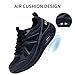 AOV Women Arch Support Walking Shoes Orthotic Sneakers for Plantar Fasciitis Foot and Heel Pain Relief Tennis Shoes, Size 8 BlackGrey