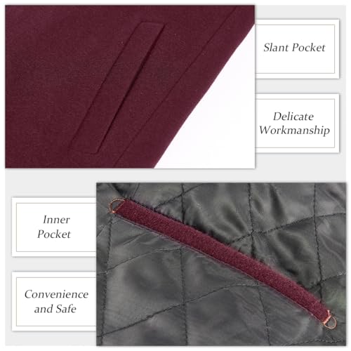 Image of APTRO Men's Wool Trench Coat Hoodie Winter Top Coat