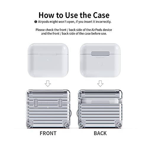 Miak Airpods 3 Case Cover, Protective Cover With Keychain For Apple Airpods 3Rd Generation, Supports Wireless Charging, Silver #TOP4