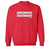 Cincinnati USA Crewneck Sweatshirt in Red - XX-Large