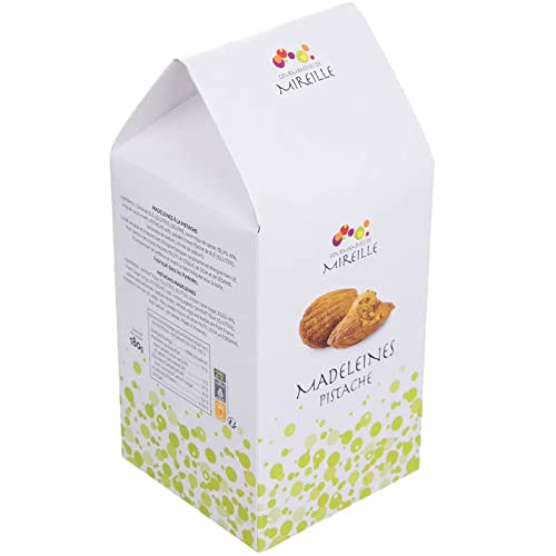 Homemade pistachio madeleines