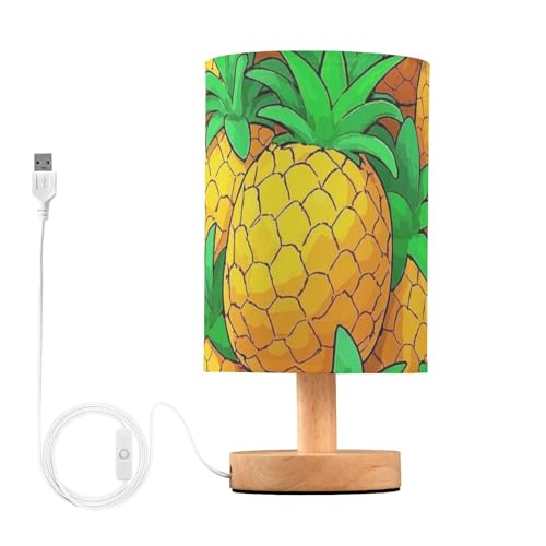 Lámpara de noche piña para mesa infantil con USB miniatura 1