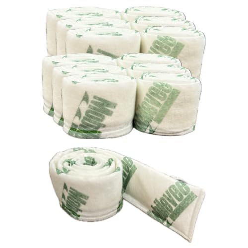 AquaShield Powered by Mobilevee - 6 Ft. Water Activated Flood Barrier and Diverter for Homes and Garages - 12-Pack for Flood and Rain Diversion,