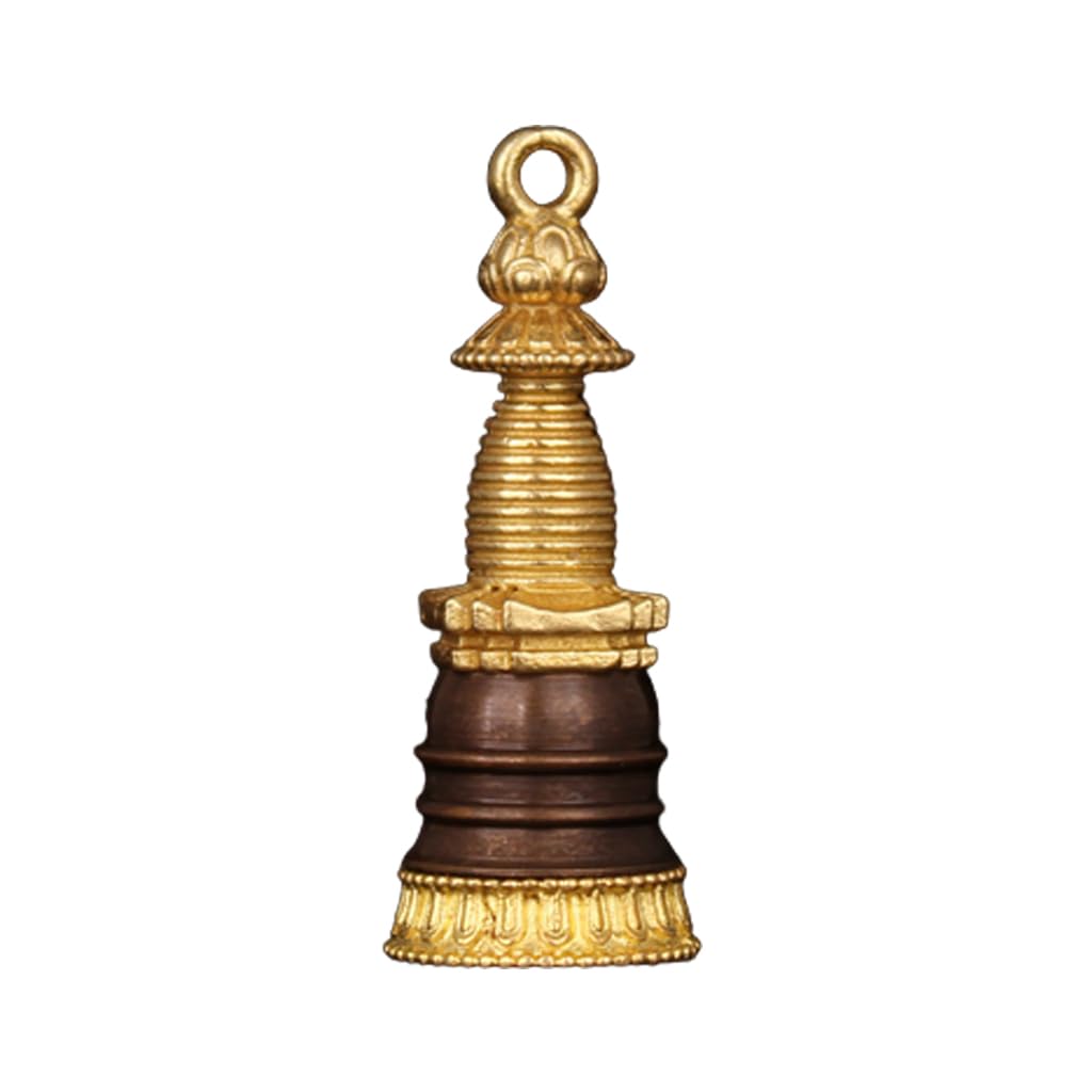 KGADRX Buddha Statue for Home Tibetan Buddhist Supplies Fine Copper Gadangta Pagoda Stupa Buddha Decor for Living Room Sculpture for Home Office Desktop