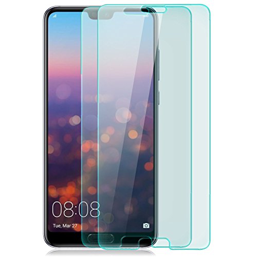 zanasta 2 Piezas Protector de Pantalla Huawei P20 Vidrio Cristal Templado 3D 9H Dureza Anti rasguos Cobertura Completa Screen Protection Glass Transparente