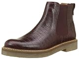 Empeine: piel Kickers Oxfordchic, Botines Mujer, Rouge Bordeaux 18, 37 EU