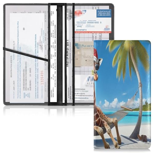 Bolsa multiuso cuero Beach Giraffe miniatura 6