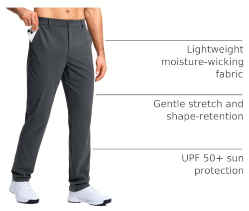 Image of G Gradual Mens Golf Pants Stretch Dress Casual Pants 30 inch /32 inch /34 inch Lightweight Work Travel Slacks for Men with 4 Pockets