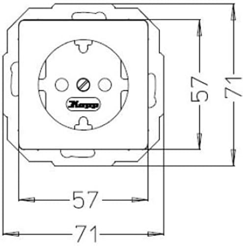 Kopp Paris Schutzkontakt-Steckdose, 1-fach, mit Berührungsschutz, 16A, 250V~, IP20, palisander-braun, 920626085