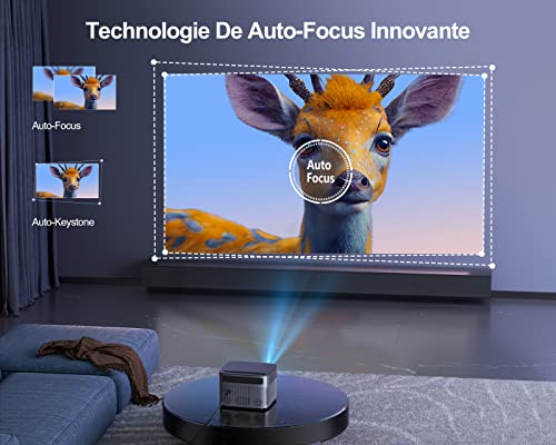 Product Image 3: 【Auto Focus/Keystone】 Vidéoprojecteur WiFi Bluetooth 4K, 20000 Lumens Vidéoprojecteur WiFi Full HD 1080P 4K Supporté WiMiUS Projecteur WiFi-6 Home Cinéma 300'' pour iOS/Android/TV Stick/PS5 HDMI AV