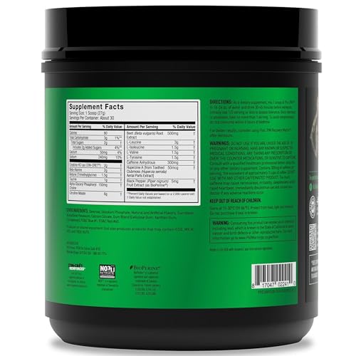 Image of JYM Supplement Science Pre JYM Rainbow Sherbet Pre Workout Powder for Men & Women, BCAAs, Nootropics, Creatine HCI, Citrulline, Beta-Alanine, Betaine, Taurine, Huperzine, 30 Servings