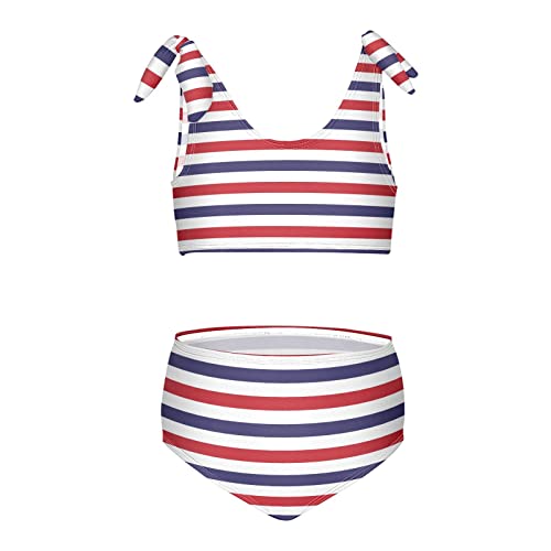 Image of CaTaKu Girls Swimsuit Two Piece Toddler Swimwear Kids Bathing Suits for Girls Bikini Set 3-12T