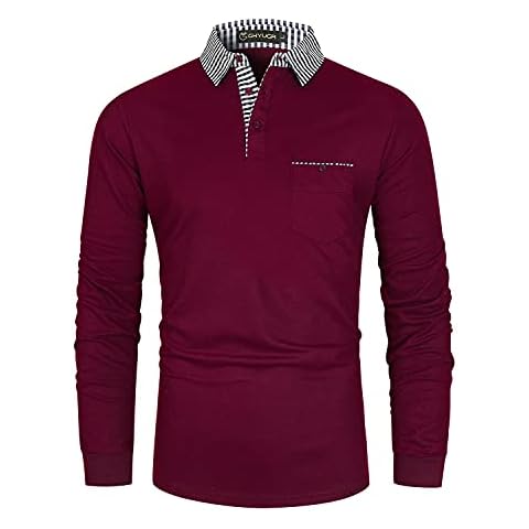 GHYUGR Long Sleeve Polo Shirt for Sports Cover