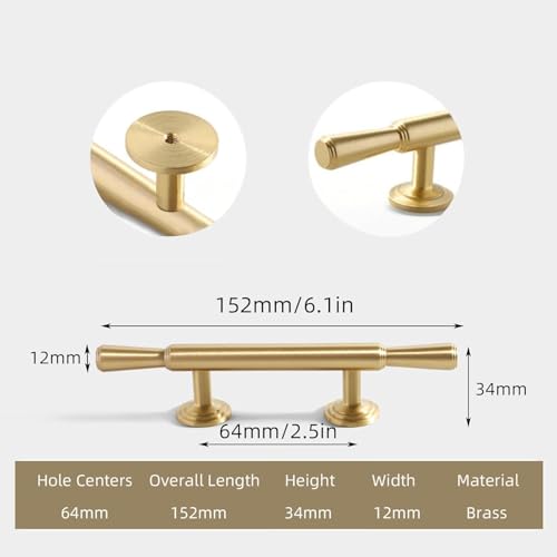 Boutons de porte de cuisine en laiton doré pour relooker un meuble chic