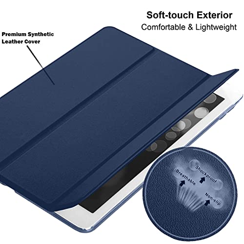 Image of DuraSafe Cases for iPad 8.3 Inch Mini 6th [ Mini 2021 6 Gen ] A2567 A2568 A2569 MK7M3HN /A MLWL3HN /A MK7R3HN /A MK7P3HN /A MLWR3HN /A MK7X3HN /A MK7V3HN /A MK893HN /A MLX43HN /A Smart PC Cover - Navy Blue