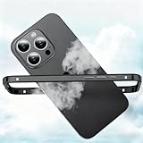 Imikoko iPhone 15/14 Pro バンパー アルミ ケース 二重構造 (アルミフレーム/TPU) 衝撃吸収 黒色