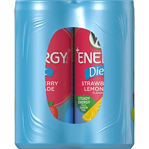 V8 +Energy Healthy Energy Drink, Natural Energy From Tea, Diet Strawberry Lemonade, 8 Fl Oz (Pack Of 6) #TOP6