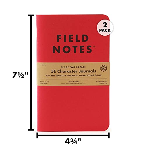 Carnets 5E Character Journal Field Notes pour Donjons et Dragons - 6