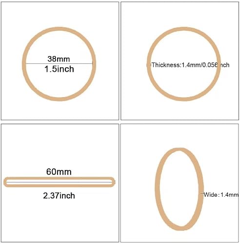 Foshine Rubber Bands Size#16,Elastic Band Beige #16 Small Rubber Band 500Pcs For Office Home Supplies(2-1/2\" x 1/16\'\')
