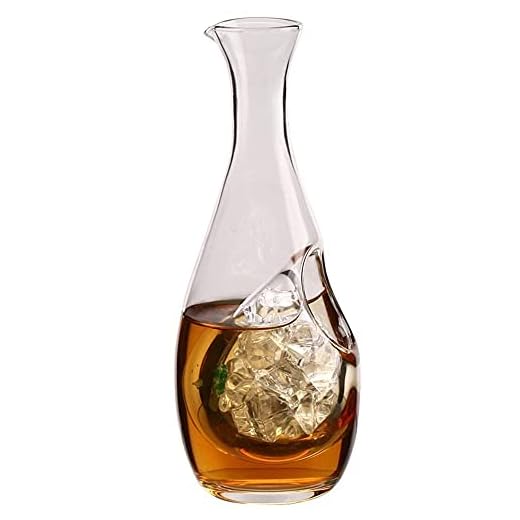 Sake kastruller set vin och isbitar isolerad glas vinflaska hål sakeglas iskanna hamster bo kylrum ölkylare mini gåva vin 15kl 0707 (färg: C)