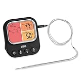 ADE Digitales Fleischthermometer mit 1 Sonde | Thermometer zum Kochen | Küchenthermometer für Ofen, Grill, Airfryer | Bratenthermometer bis 250 °C | Grillthermometer für Balkon und Garten