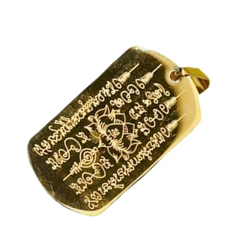Acunny Colgante budista tailandés, colgante budista,Colgante de joyería religiosa | Budismo Collar de Escrituras Encanto para llaves de coche, accesorios de llavero, Se référer au descriptif, Consulte