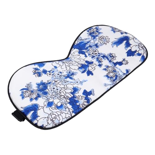 ORFOFE 絹製アイマスク 調節可能な柔らかい睡眠用遮光マスク 旅行や昼寝にな快適アイシェード