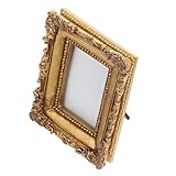 Multifuncional: este marco se puede colgar en la pared o colocar sobre una mesa, ofreciendo de decoración versátiles, marco rectangular, marco de fotos europeo