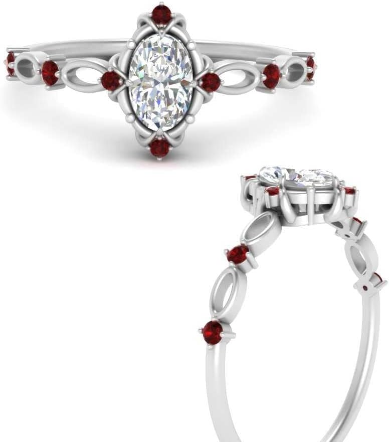 Choose Your Gemstone Oval Halo Antique Delicate Diamond CZ Ring Sterling Silver Oval Shape Vintage Engagement Rings Minimal Modern Design Birthday Gift Wedding Gift US Size 4 to 12