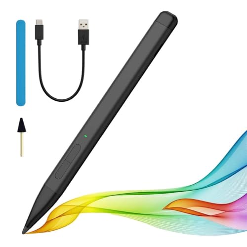 Image of KXT Surface Pen Pencil Slim Pen 2 Stylus for Microsoft Surface Pro 11 /10 /9 /8 /7 /6 /X /Book with Palm Rejection,Tilt Sensitivity,4096 Pressure Sensitivity,Magnetic Attachment (MBLAC-5)