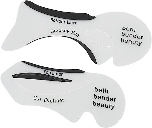 Eyeliner Stencil, 5 Pieces Eyeliner Template Plate Matte PVC Material, Cat Shape Eyeliner Guide Template Tool Eyeliner Makeup Tool for Makeup Beginner, Eyeshadow Guide, Quick Eye Makeup Tool Set