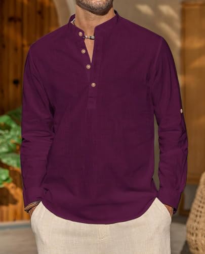 Image of Vida Loca Light Yellow Color Men Solid Cotton Blend Straight Kurta Shirt
