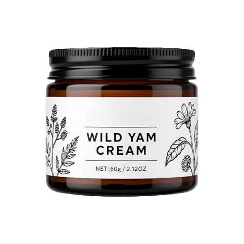 Hidratante Botánico De Ñame Salvaje - Crema De Aloe Con Vitamina E, Loción Calmante Para La Piel Menopáusica | Bálsamo Corporal Botánico De Hidratación Profunda Enriquecido Con De Coco De