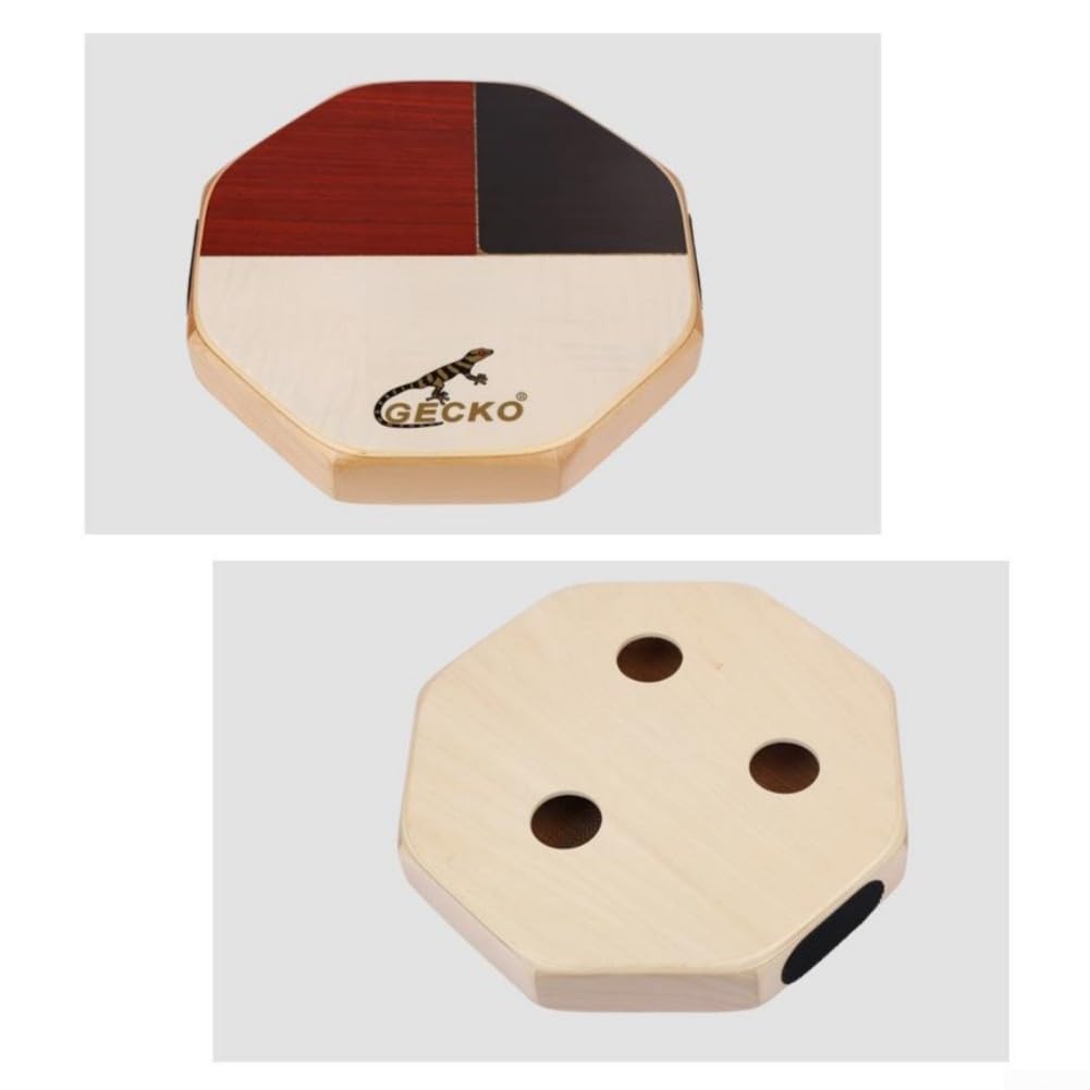 Caja de cajón portátil con sonidos de caja y bongo, instrumento de percusión compacto de madera de abedul para viajes, camping, incluye bolsa de transporte de 11 x 2 pulgadas