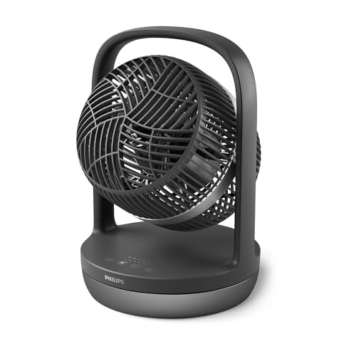 Philips Ventilateur de table oscillant série 3000. Puissant et ultra-silencieux. 23 dB. Circulation...