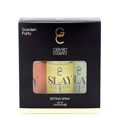 Slay All Day Setting Spray - Garden Party Set by Gerard Cosmetic for Women - 3 Pc 1.01oz Peach, 1.01 Lemongrass, 1.01oz Green Tea