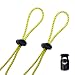Flow Bungee Goggle Strap Kit (2-Pack) - Universal Adjustable Replacement Straps For Swim Goggles (Yellow)