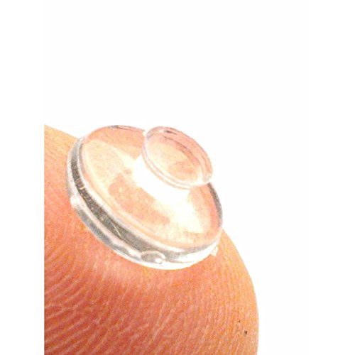 Round-shaped Push in Silicone Nose Pads L= 9 mm (1, 3, 5 or 10 pairs by your own selection) (3 pairs)