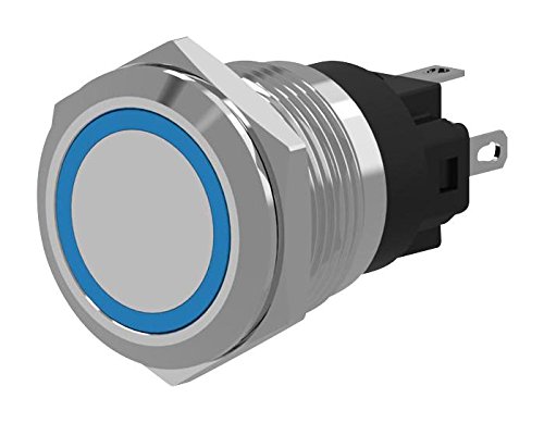 EAO 82-6153.12A4 Vandal Resistant Switch, 82 Series, SPDT, Natural, Quick Connect, Solder, 3 A, 240 V