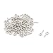 Aexit 1.5mm Dia Quality Parts Thread Metal Bolt Eyelet Hook Screw Assortment Silver Tone 50 PCS Model:89as296qo775