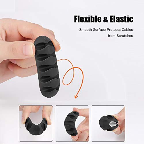 Andoer CC-949 10pcs / set Cabos multiuso para organizadores de cabos Enroladores de cabos Fone de ou