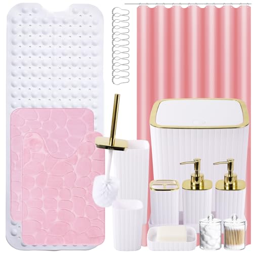 XLHOMO 26PC Bathroom Set - Gorgeous White Bathroom Set, Bathroom