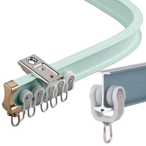 Techo flexible K recto de aluminio pesado para cortinas y ventanas 2
