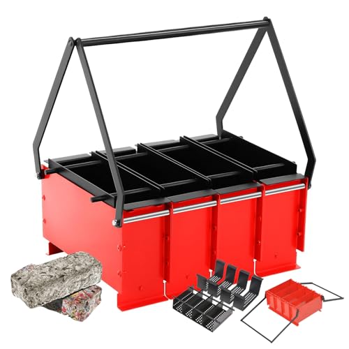 Prensa De Briquetas De 4 Compartimentos, Prensa De Papel Manual, Briquetadora De Papel Para Hacer Tú Mismo, Estufa De Leña, Herramienta Para Calentar El Hogar, Para Interiores Y Exteriores, Jardín