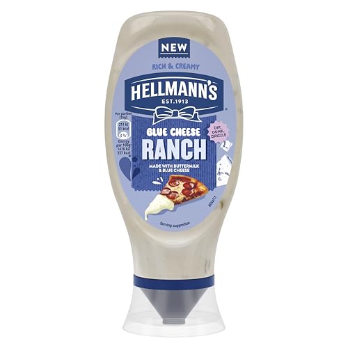 Hellmanns Blue Cheese Ranch Sauce made with Buttermilk for a tangy bold burst of flavour 430 ML