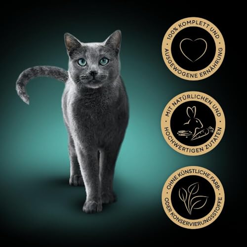 SHEBA Schale Nassfutter für Katzen Sauce Collection mit Kaninchen und Gemüse 2 x 11 x 85g